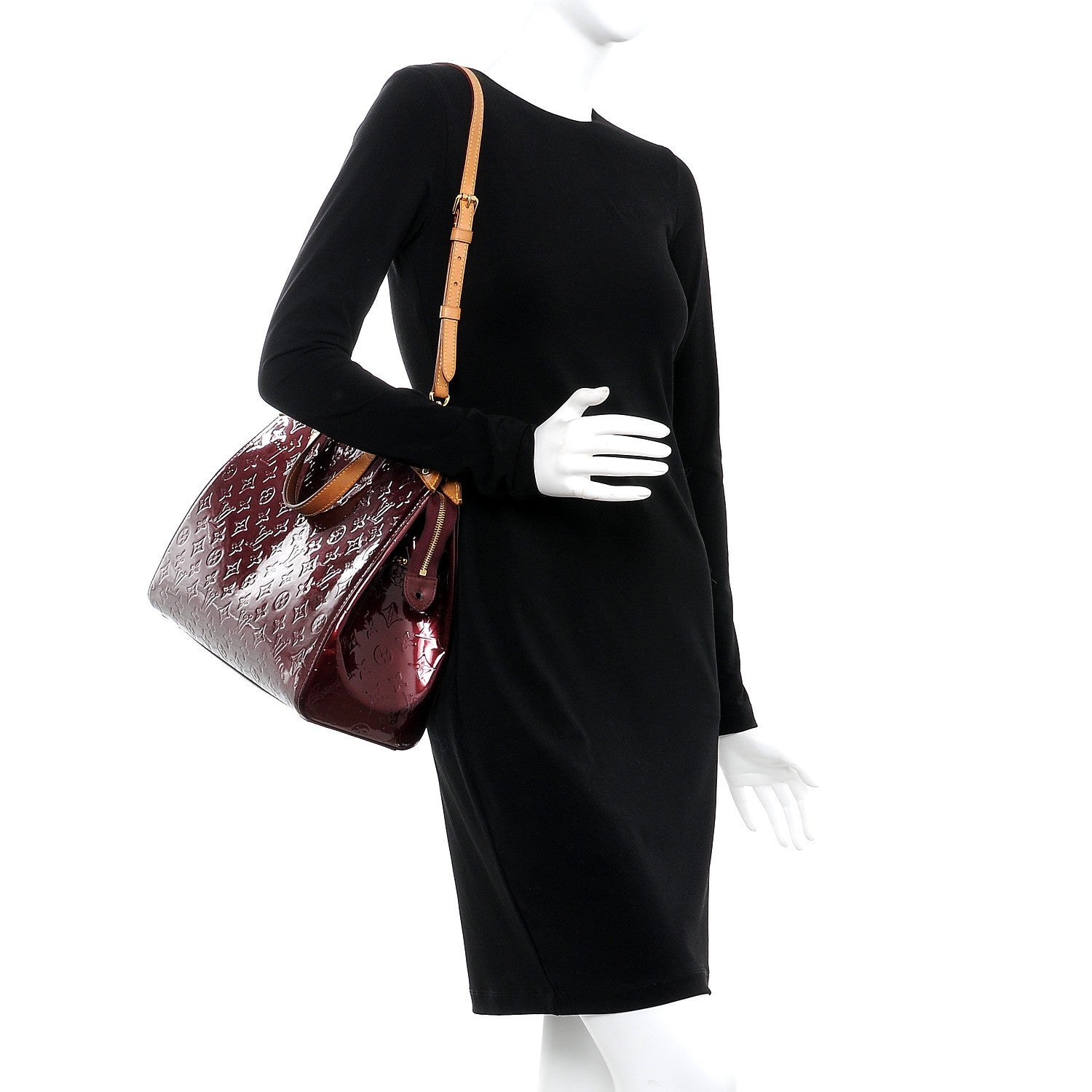 Louis Vuitton Vernis Brea GM Rouge Fauviste 2 of 14
