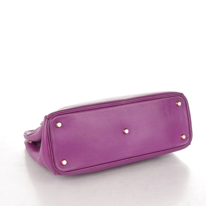 Christian Dior Calfskin Medium Diorissimo Tote Purple 4 of 9