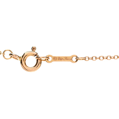 Tiffany 18K Rose Gold Diamond Paloma's Graffiti Kiss Pendant Necklace 5 of 5