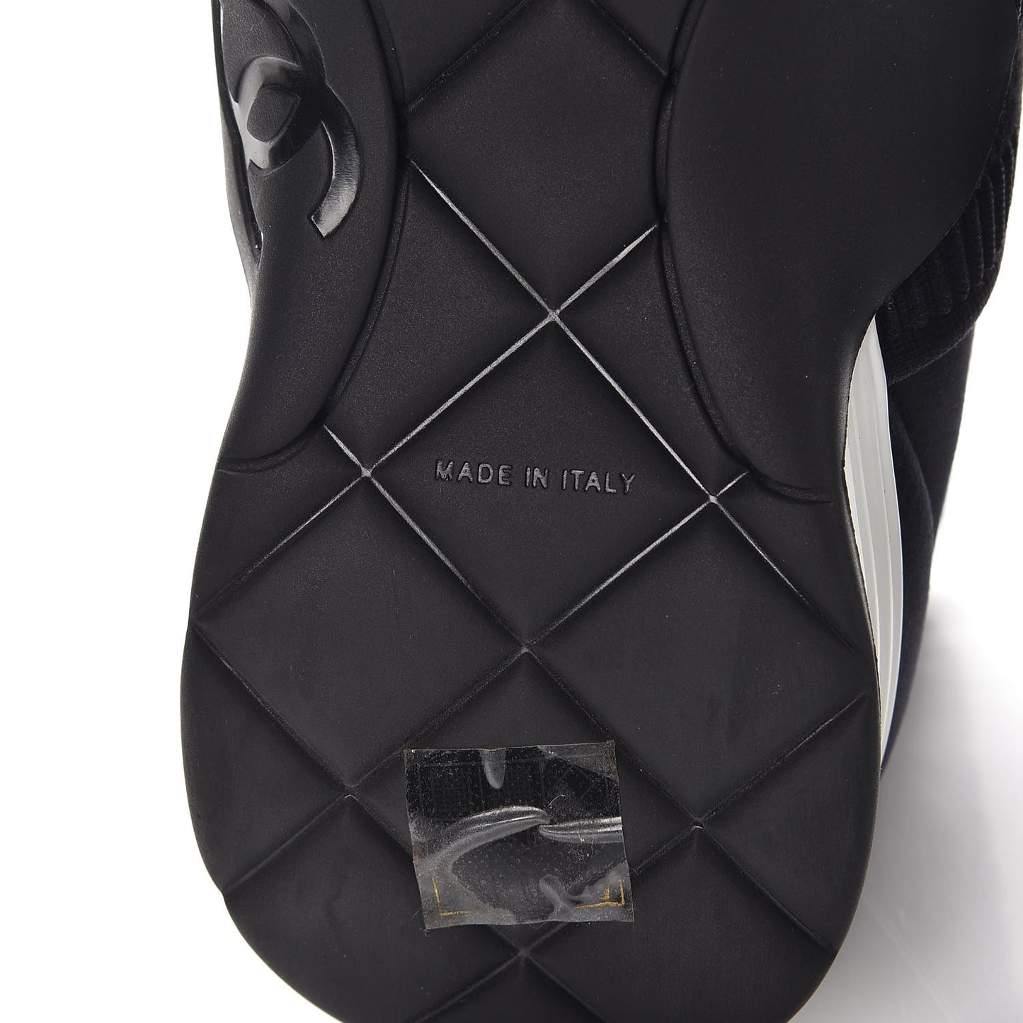 Stretch Fabric CC Sneakers 38.5 Black