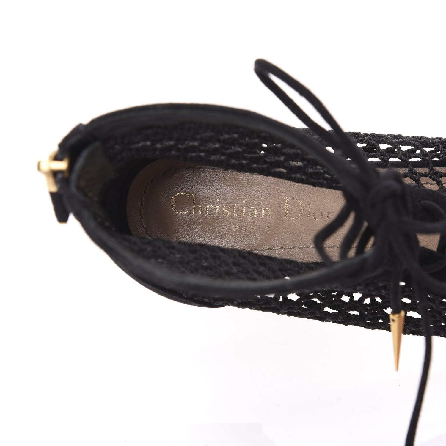 Christian Dior Suede Resille Naughtily-D 30mm Ankle Boots 38 Black 7 of 9