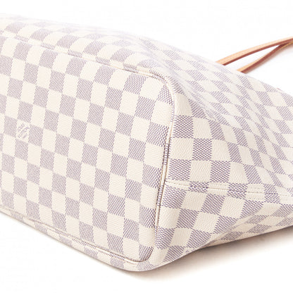 Louis Vuitton Damier Azur Neo Neverfull MM Rose Ballerine 5 of 9