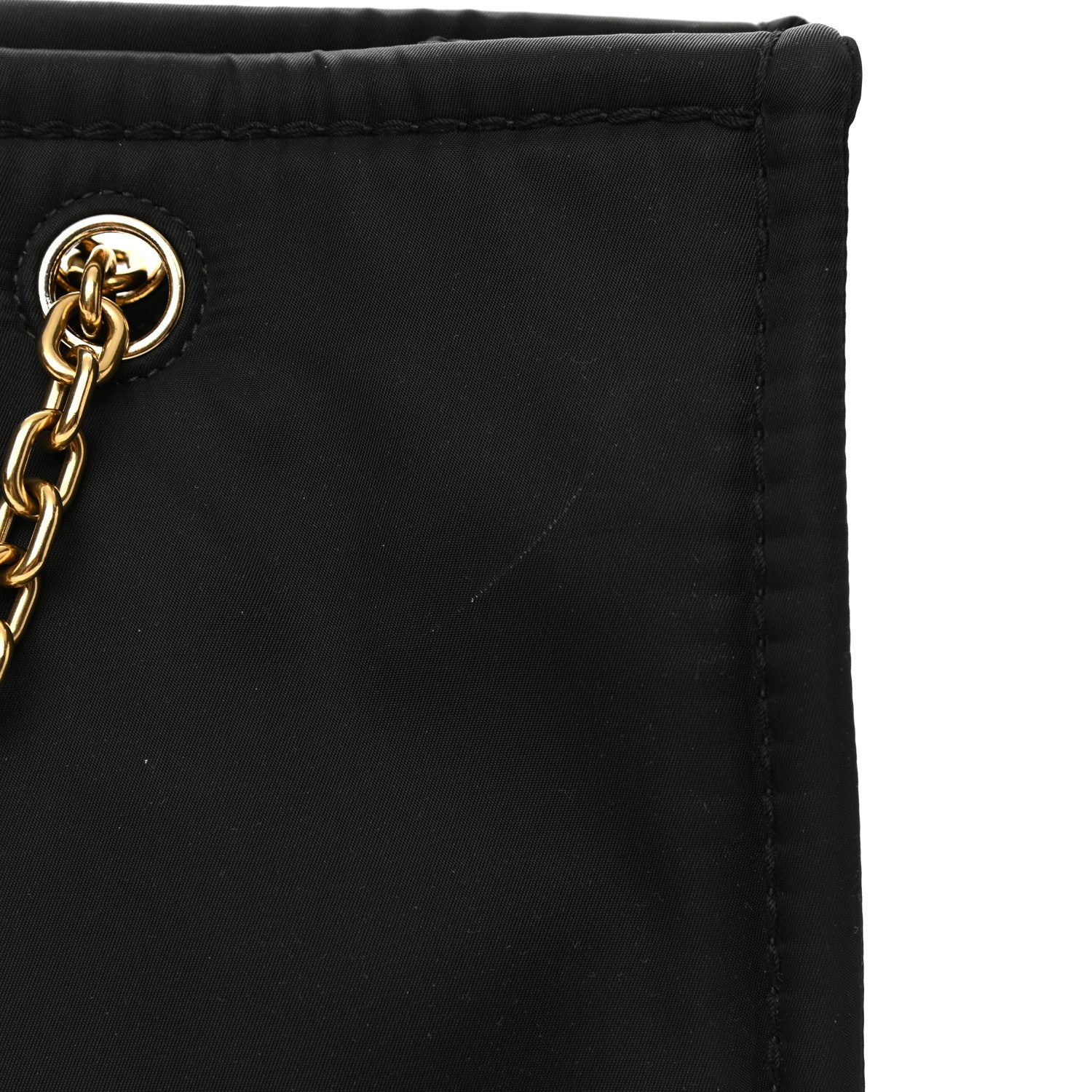 Prada Tessuto Nylon Chain Tote Black 11 of 11