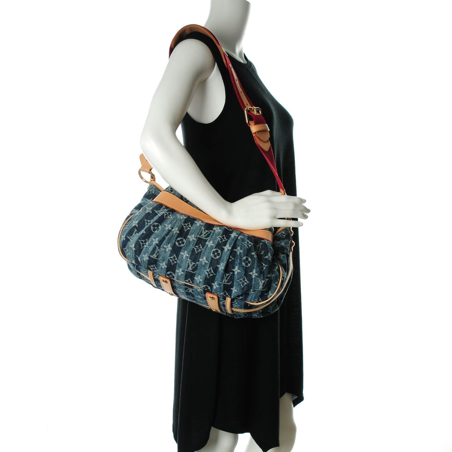 Denim Raye Porte Epaule MM