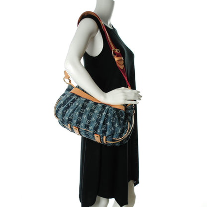 Louis Vuitton Denim Raye Porte Epaule MM 2 of 7