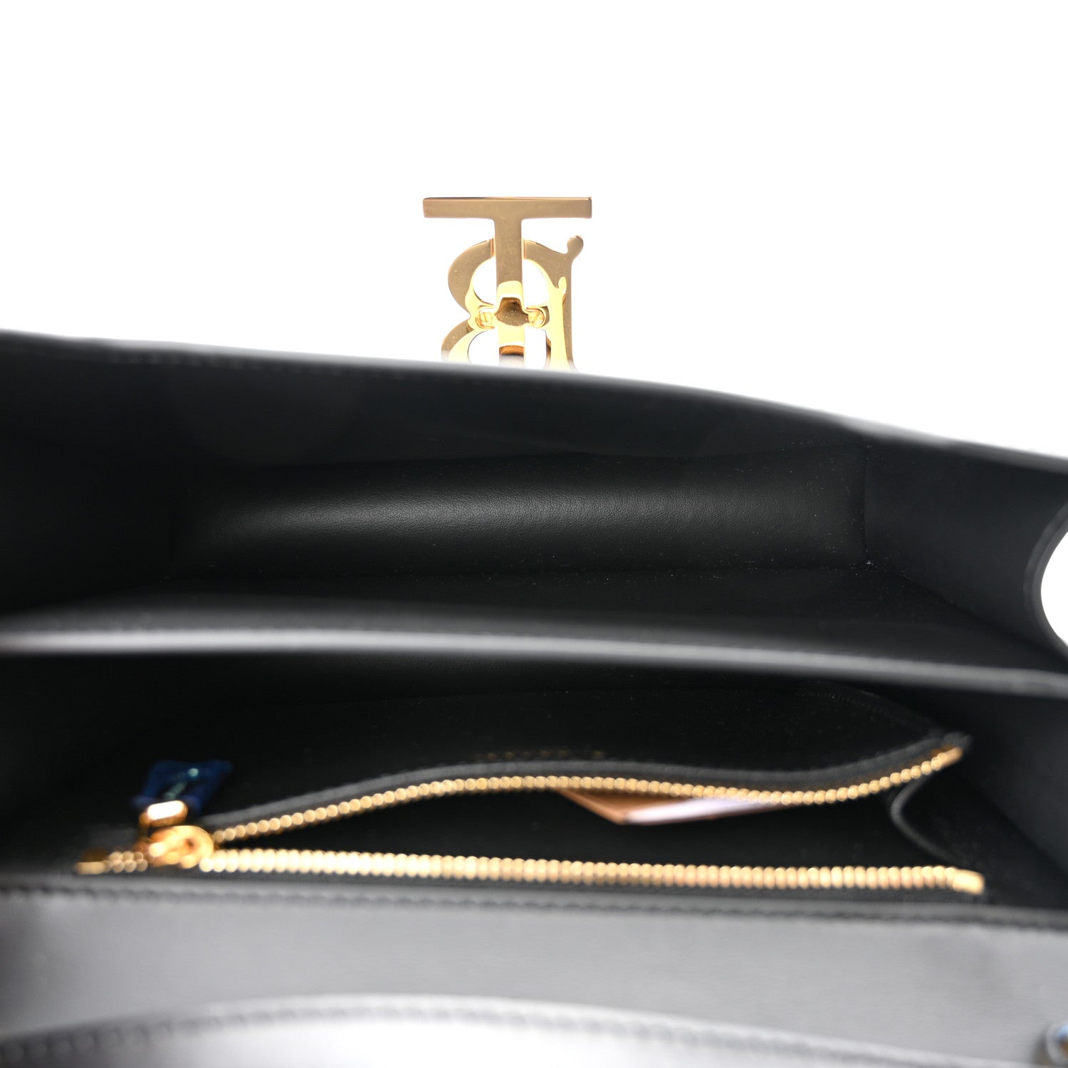 Burberry Calfskin Medium TB Bag Black 5 of 9