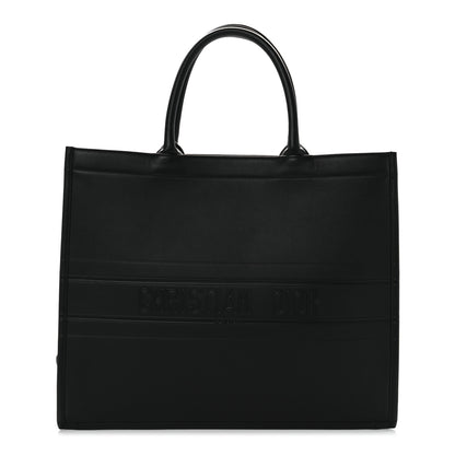 Christian Dior Calfskin Embossed Large Book Tote Black 1 of 8