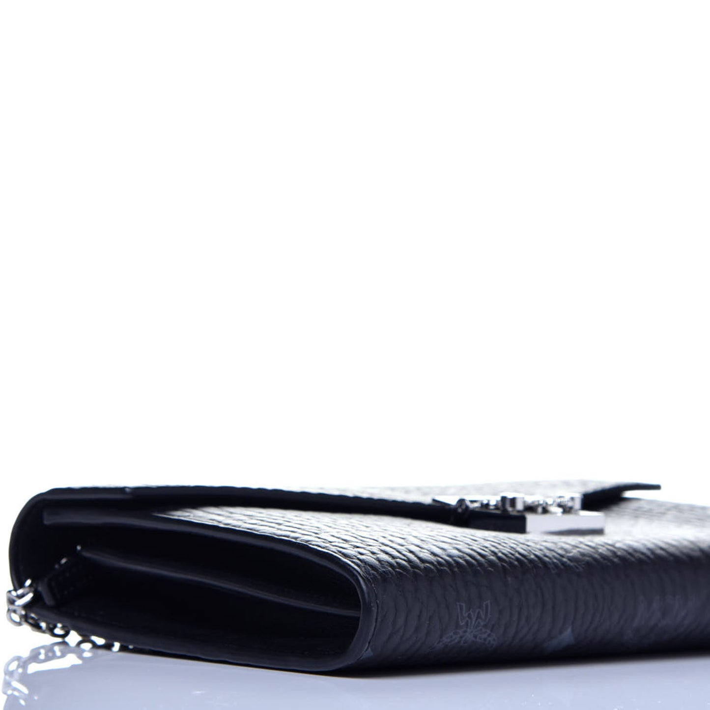 Visetos Medium Patricia Wallet On Chain Black