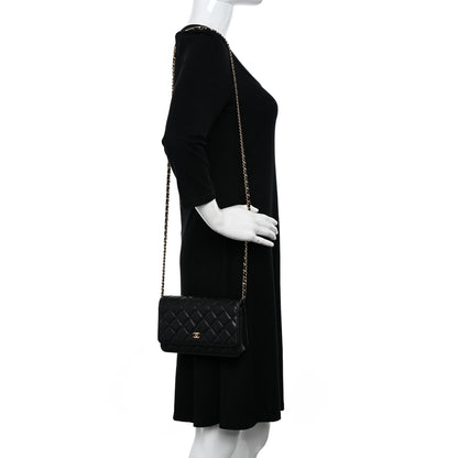 Chanel Caviar Quilted Wallet on Chain WOC Black 2 of 11