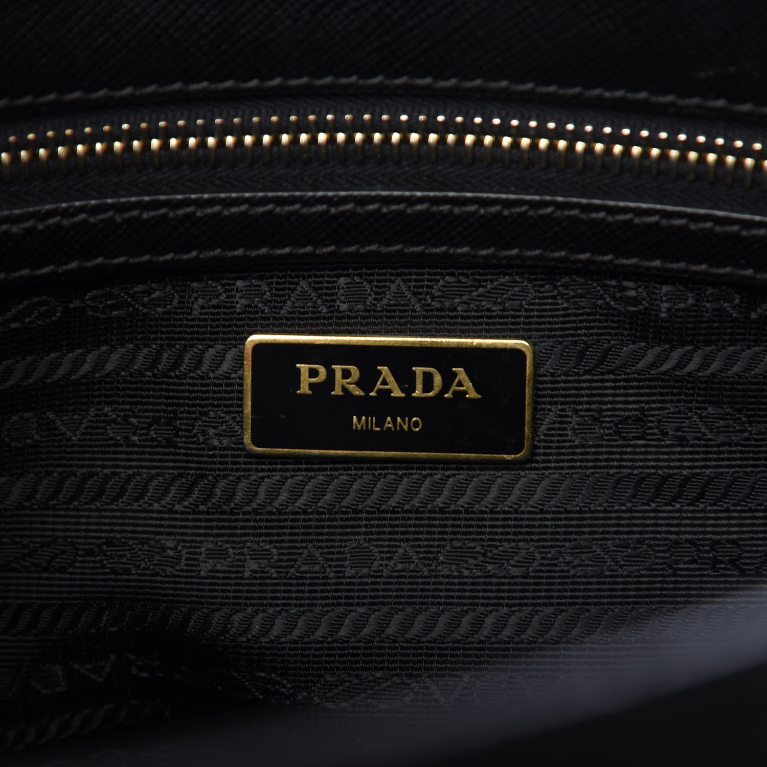 Prada Saffiano Small Galleria Double Zip Tote Black 6 of 14