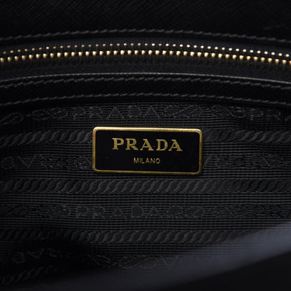 Prada Saffiano Small Galleria Double Zip Tote Black 6 of 14