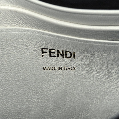 Fendi Nappa FF 1974 Embossed Mini Baguette White 6 of 9