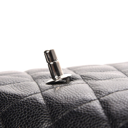 Chanel Caviar Quilted Jumbo Single Flap Black 10 of 11