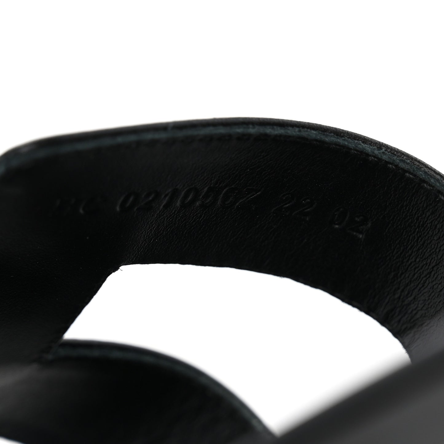 Box Calfskin Oran Sandals 41 Black