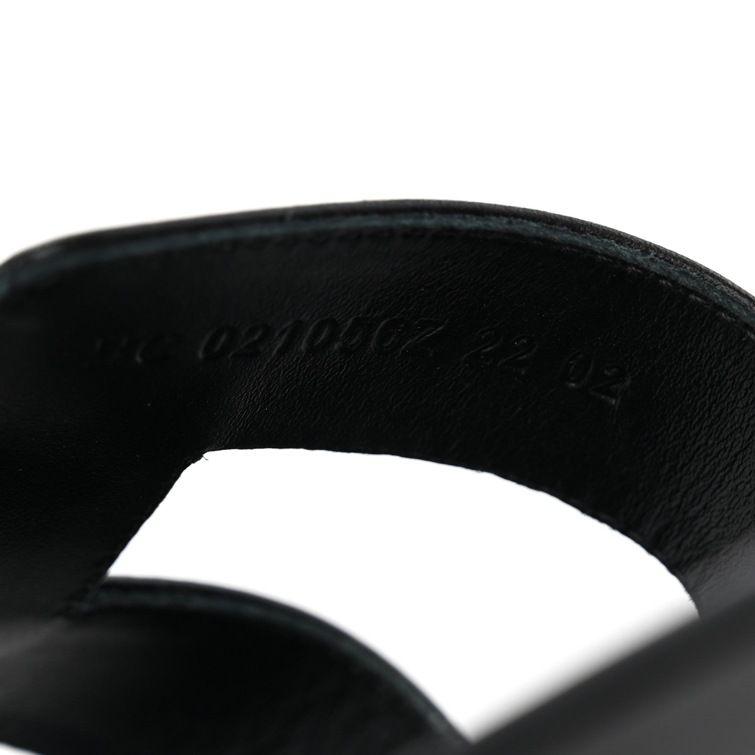 Hermes Box Calfskin Oran Sandals 41 Black 6 of 10