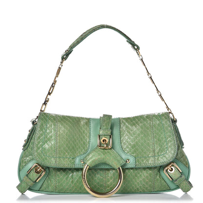 Dolce & Gabbana Snakeskin Small Shoulder Bag Green 1 of 10