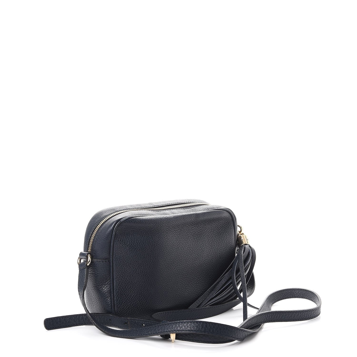 Gucci Pebbled Calfskin Small Soho Disco Bag Blue 3 of 9