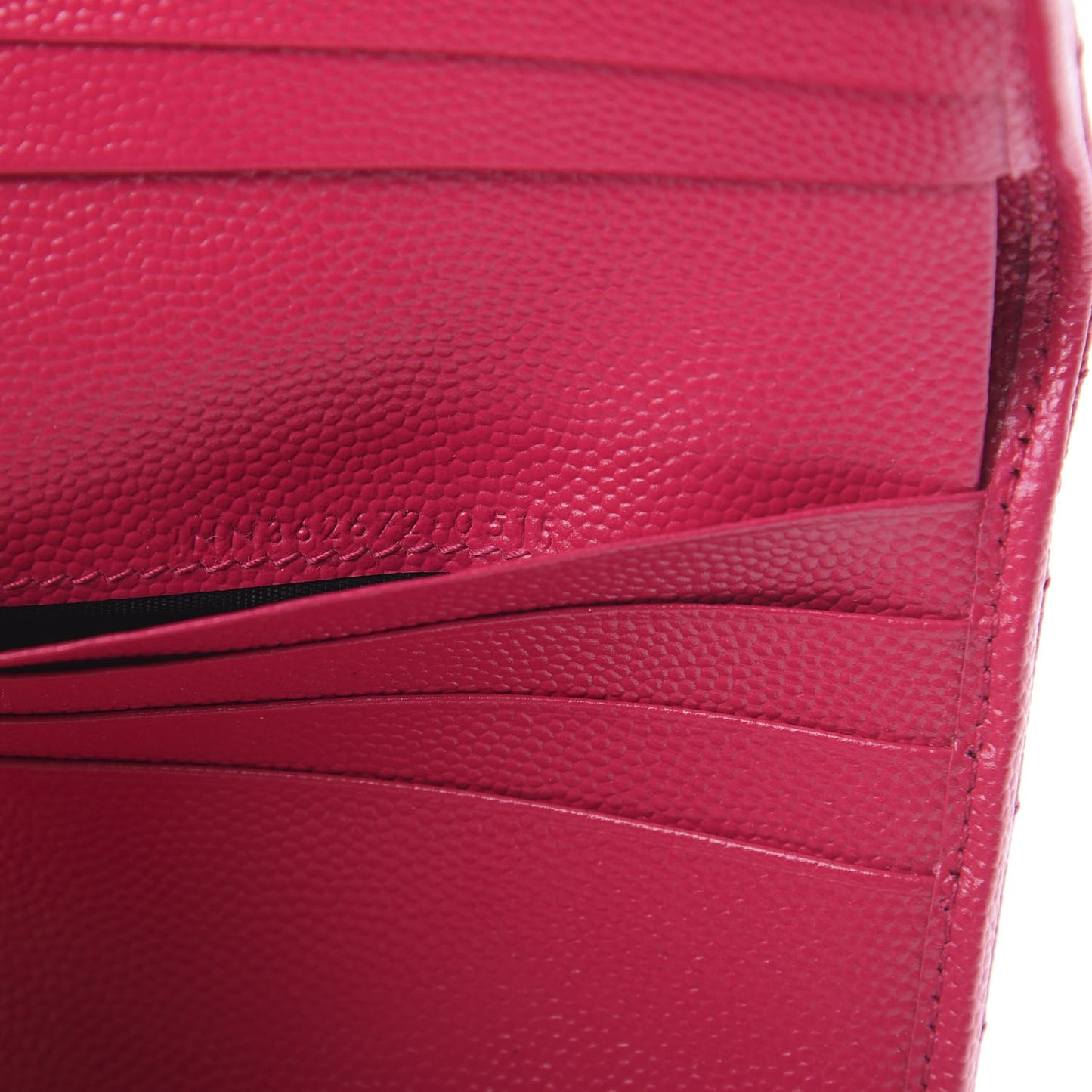 Grain De Poudre Matelasse Chevron Monogram Compact Wallet Bubblegum