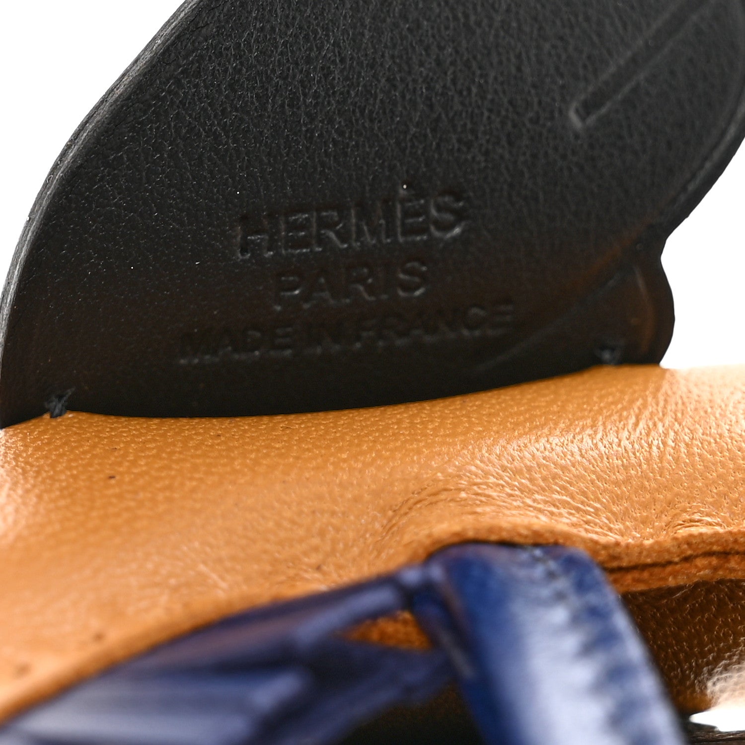 Hermes Milo Lambskin Grigri Rodeo Pegase Horse Bag Charm PM Sesame Black Bleu Saphir 3 of 4