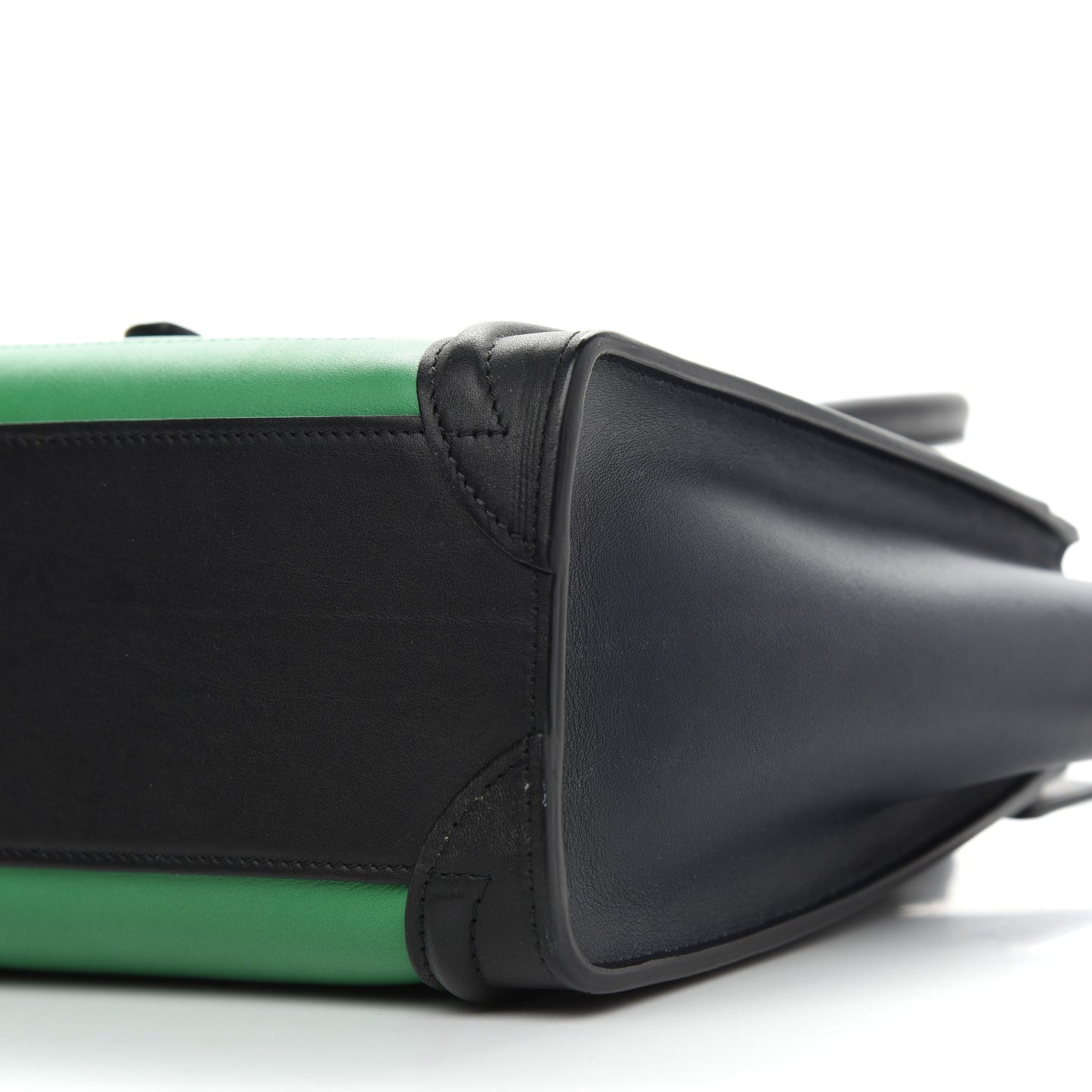 Smooth Calfskin Nano Bi-Color Luggage Grass