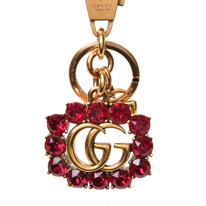 Gucci Crystal Double G Key Chain Gold 4 of 6