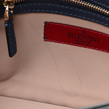 Valentino Garavani Nappa Rockstud Wristlet Clutch Indigo 12 of 13