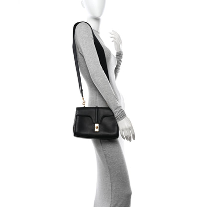 Celine Grained Calfskin Teen Soft 16 Shoulder Bag Black 2 of 13