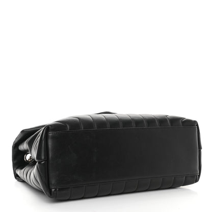 Saint Laurent Calfskin Y Quilted Monogram Medium Loulou Chain Satchel Black 4 of 12