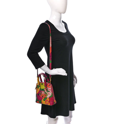 Gucci X KEN SCOTT Textured Calfskin Pomponica Print Mini Horsebit 1955 Top Handle Bag Multicolor Fuxia Pompom 2 of 9