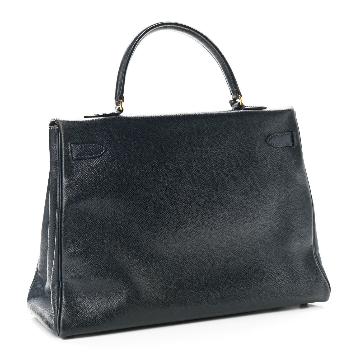 Hermes Courchevel Kelly Retourne 35 Bleu Marine 2 of 15