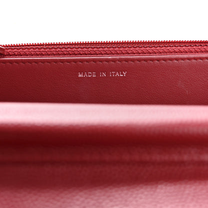Chanel Caviar Quilted Wallet on Chain WOC Red 7 of 15