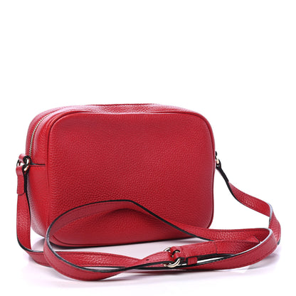 Gucci Pebbled Calfskin Small Soho Disco Bag Tabasco Red 2 of 4