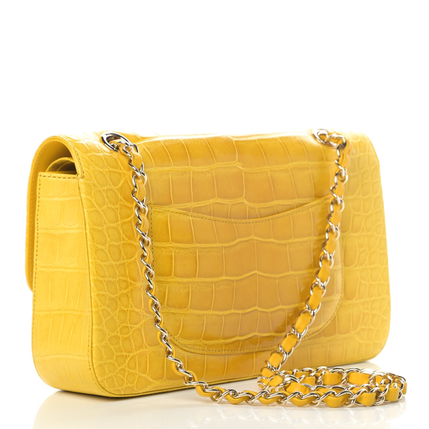 Chanel Alligator Medium Double Flap Yellow 2 of 4