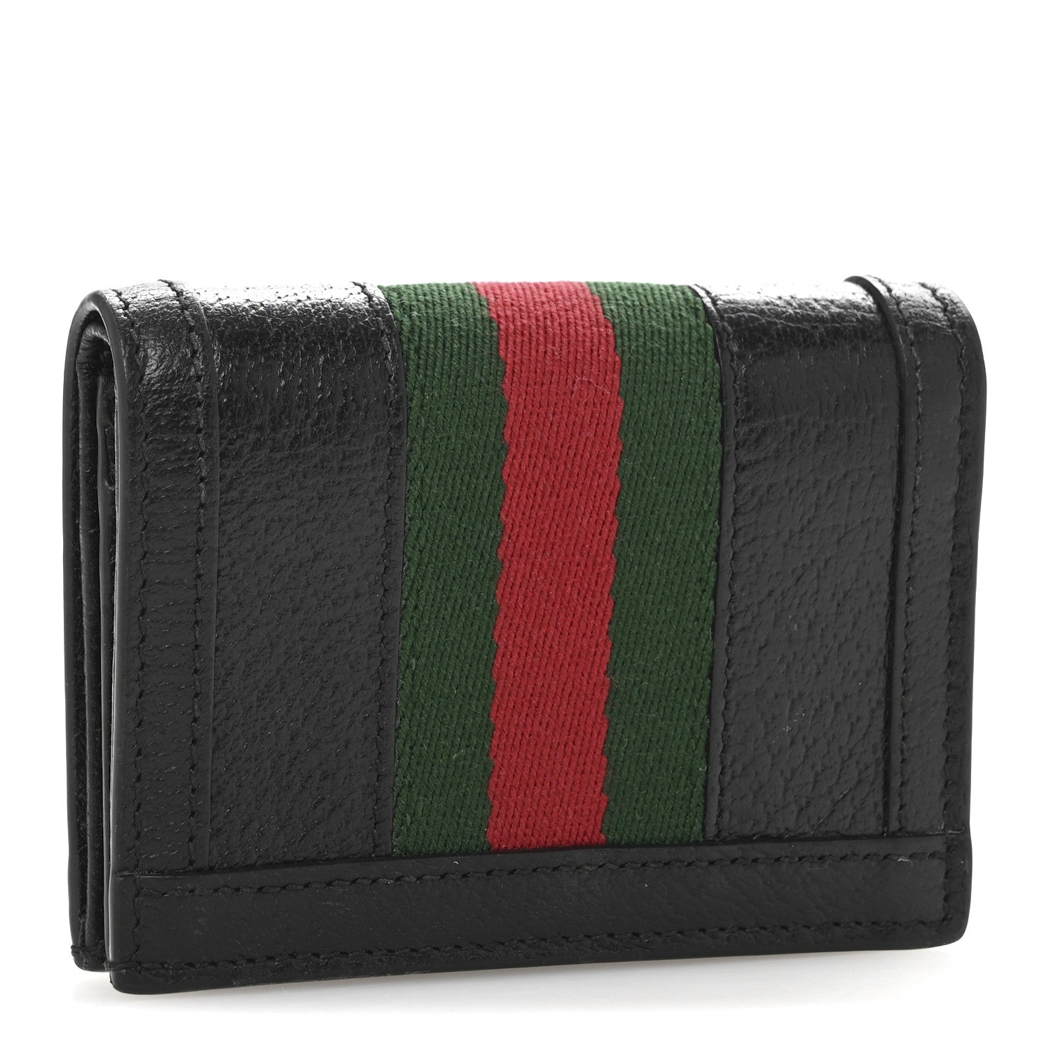 Gucci Calfskin Web Ophidia Card Case Black 3 of 9