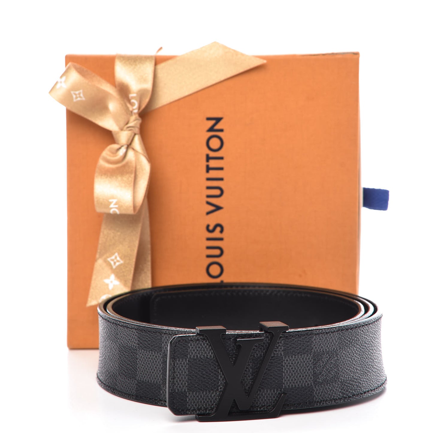 Damier Graphite 40mm LV Initiales Belt 105 42