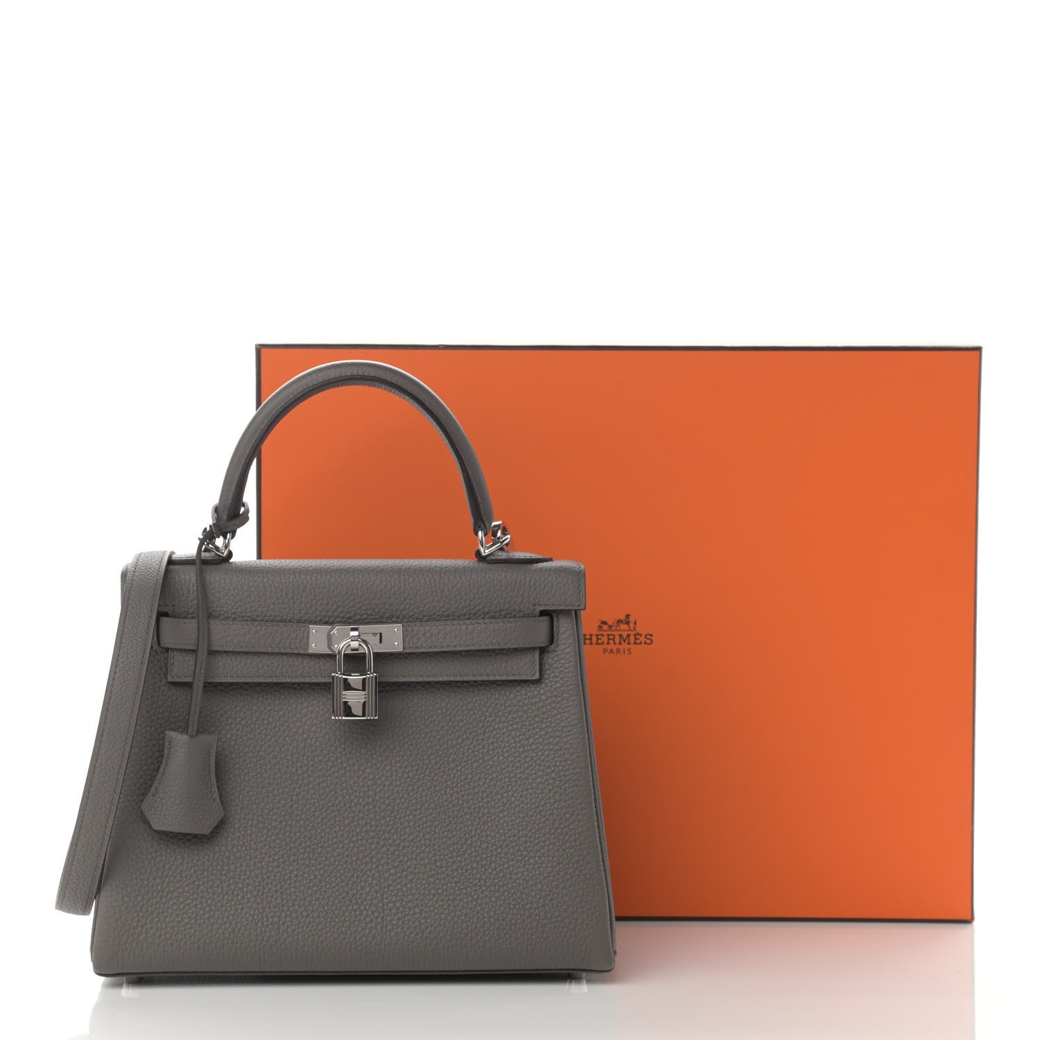 Hermes Togo Kelly Retourne 25 Etain 12 of 12