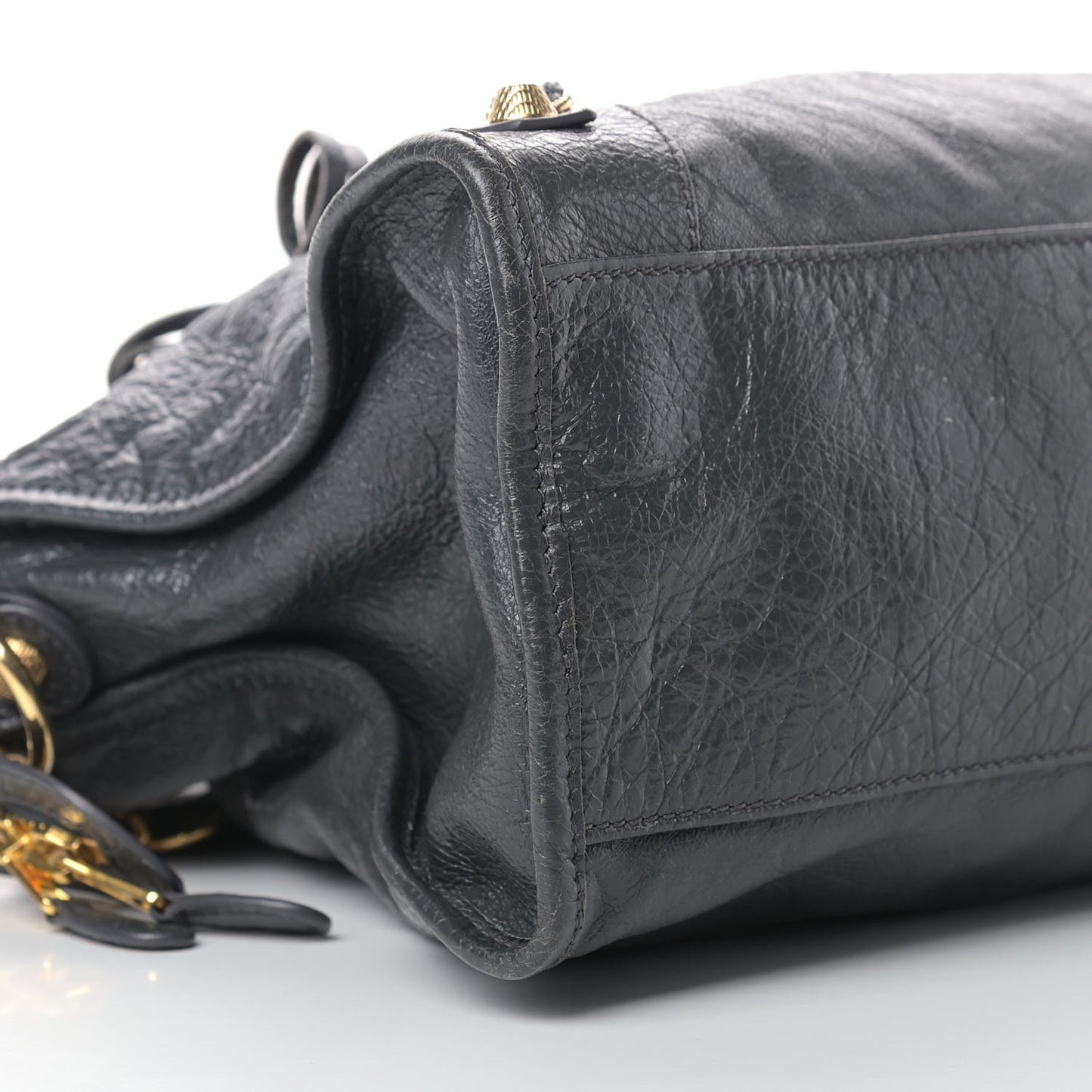 Agneau Giant 12 Gold Hardware City Gris Fossile