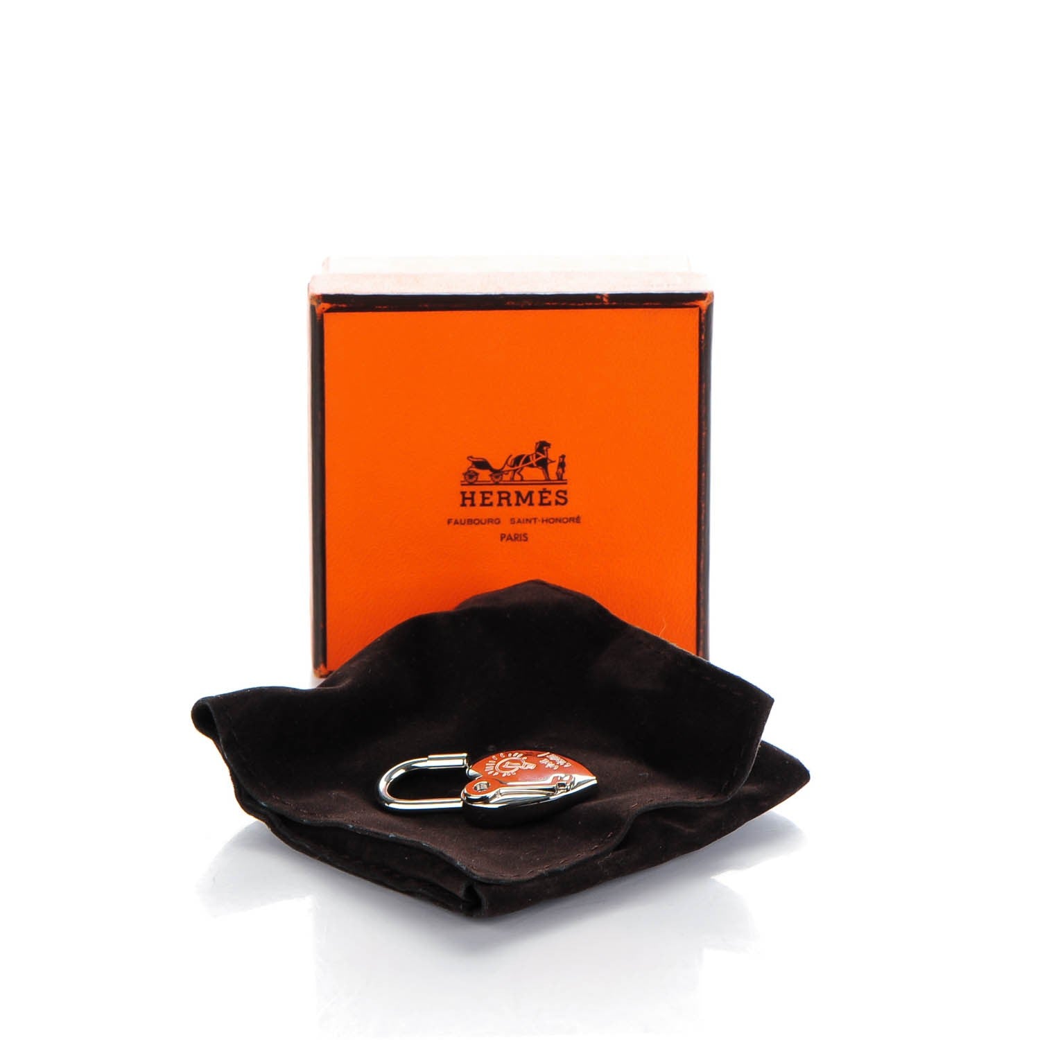 Hermes Palladium Annee De La Fantaisie Heart Cadena Lock 4 of 4