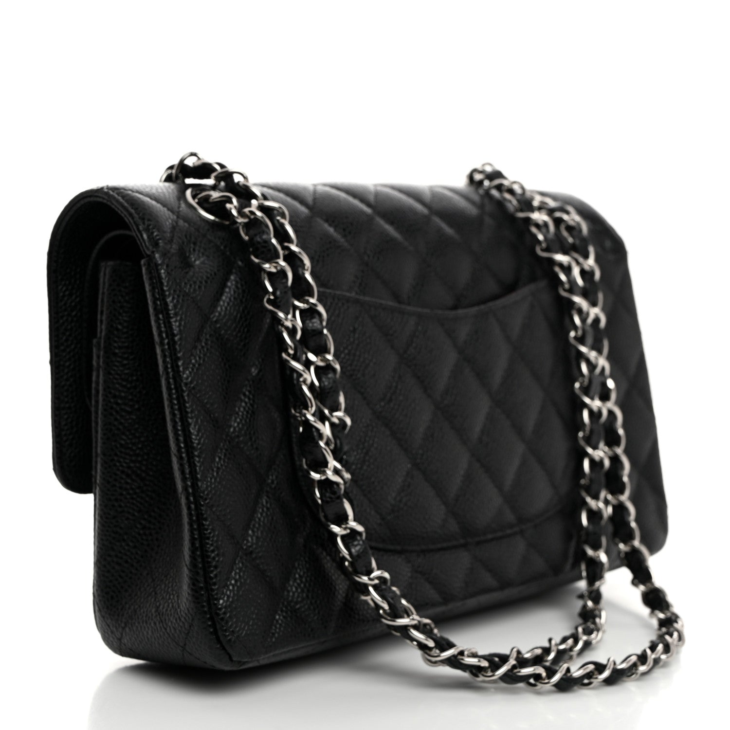 Chanel Caviar Quilted Medium Double Flap Black 2 of 11