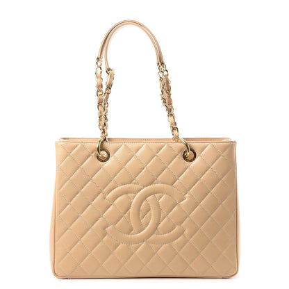Chanel Caviar Quilted Grand Shopping Tote GST Beige Clair 1 of 9