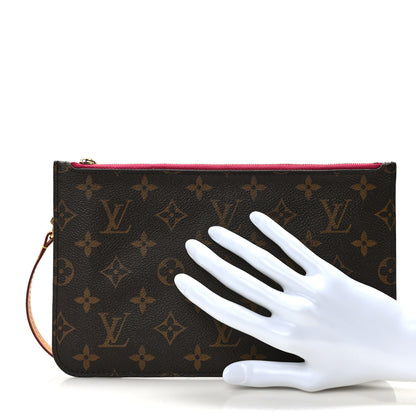 Louis Vuitton Monogram Neverfull MM GM Pochette Pivoine 2 of 6
