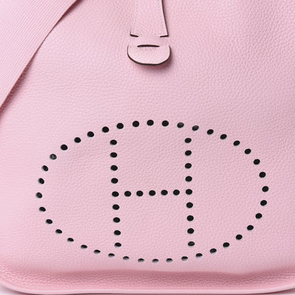 Hermes Taurillon Clemence Evelyne III GM Rose Sakura 9 of 11