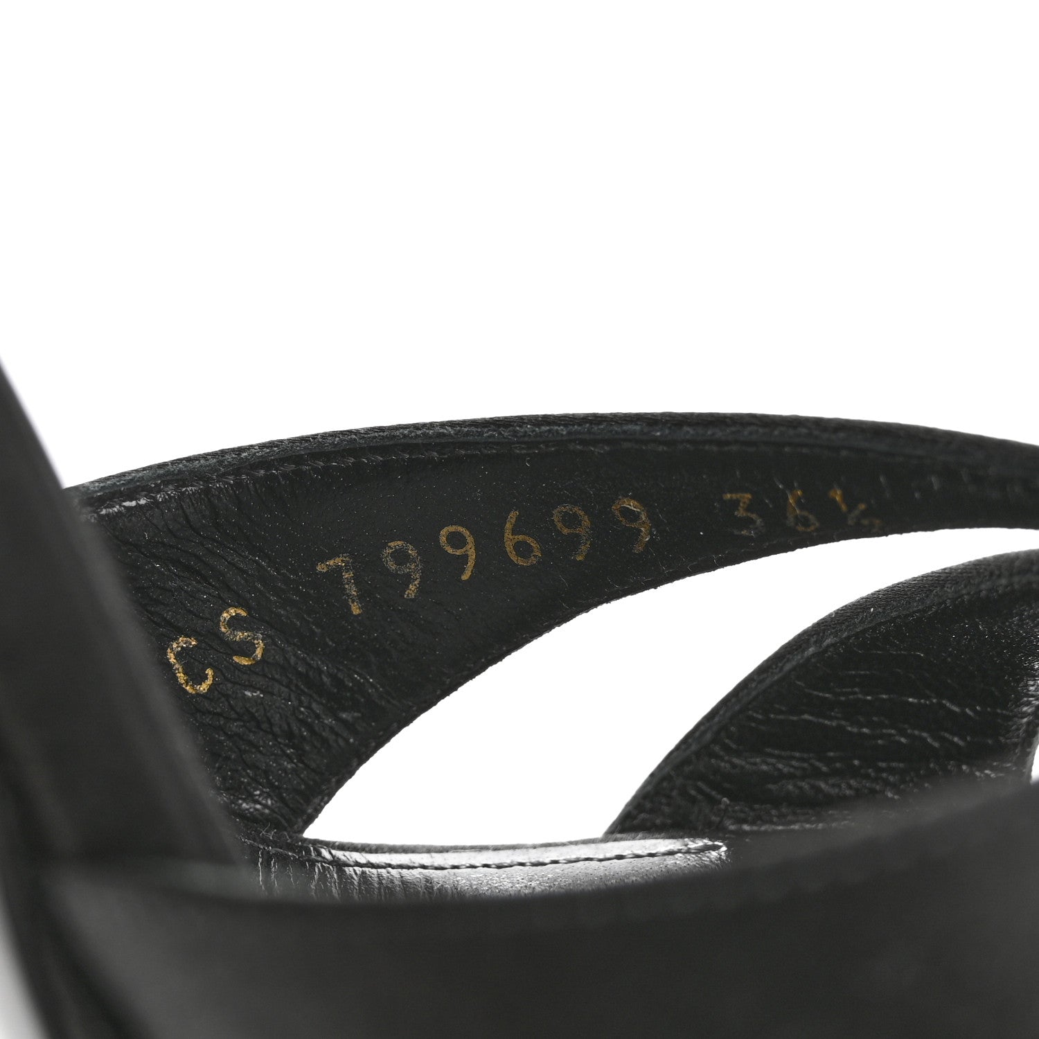 Saint Laurent Satin Crepe Debbie Platform Sandal 36.5 Black 8 of 11