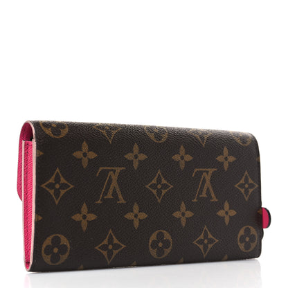 Louis Vuitton Monogram Bloom Flower Emilie Wallet Fuchsia 3 of 6