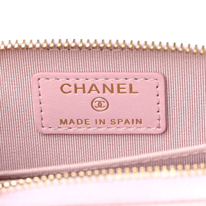 Chanel Caviar Quilted Zip Coin Purse Light Pink 6 of 8