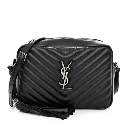 Saint Laurent Calfskin Matelasse Monogram Lou Camera Bag Black 1 of 10