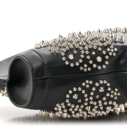 Alexander McQueen Calfskin Studded De Manta Clutch Black 8 of 9