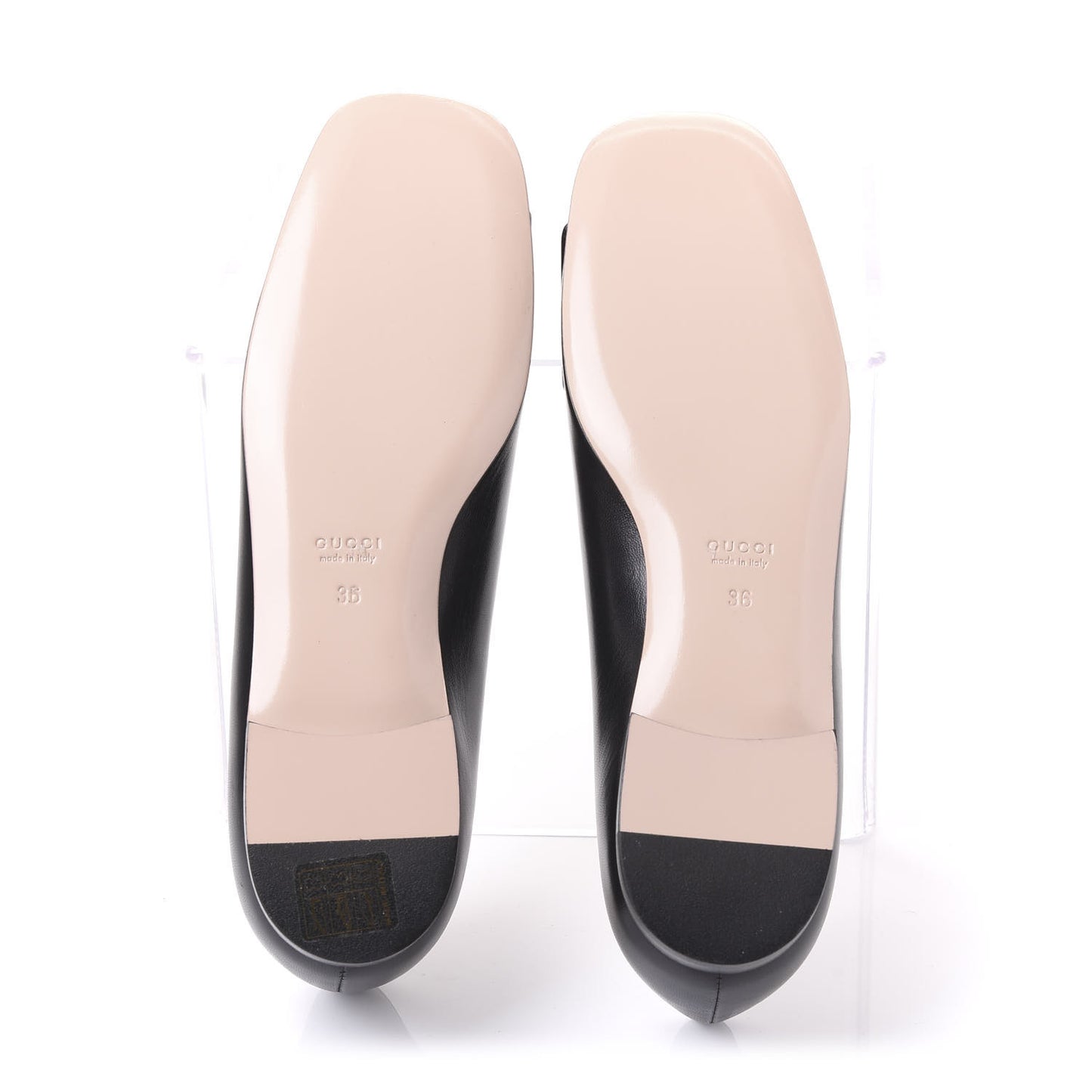 Malaga Kid Crystal Square G Madelyn Ballet Flats 36 Black
