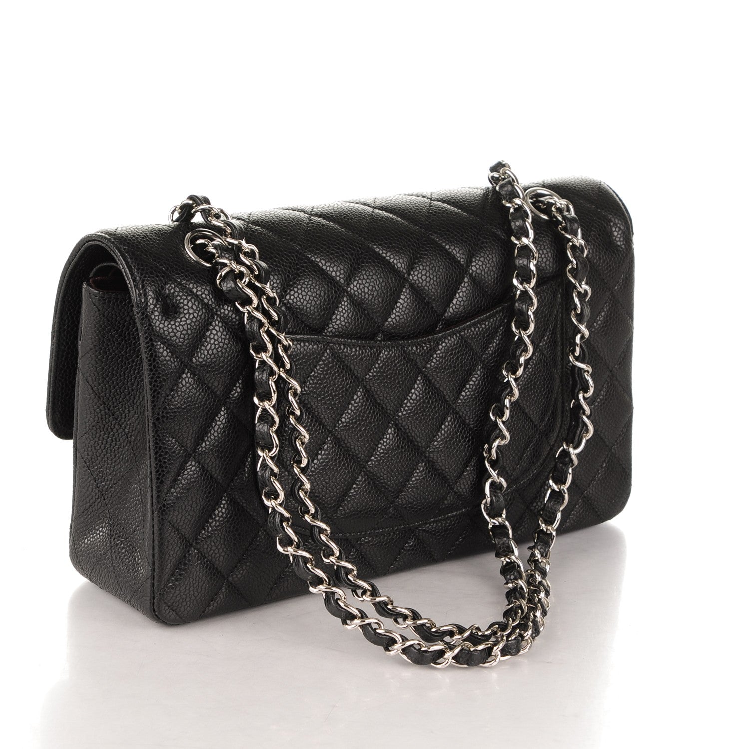Chanel Caviar Quilted Medium Double Flap Black 3 of 7