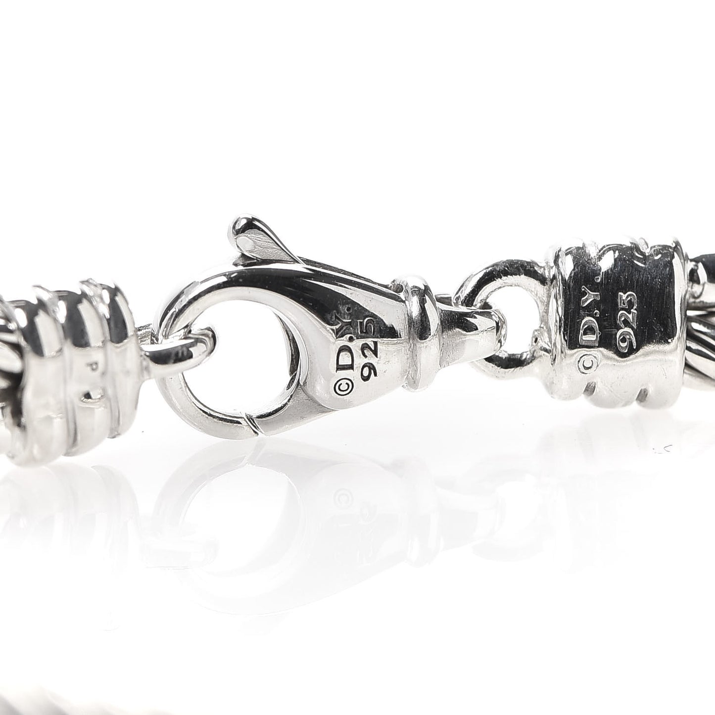 Sterling Silver Diamond 3mm Crossover Bracelet